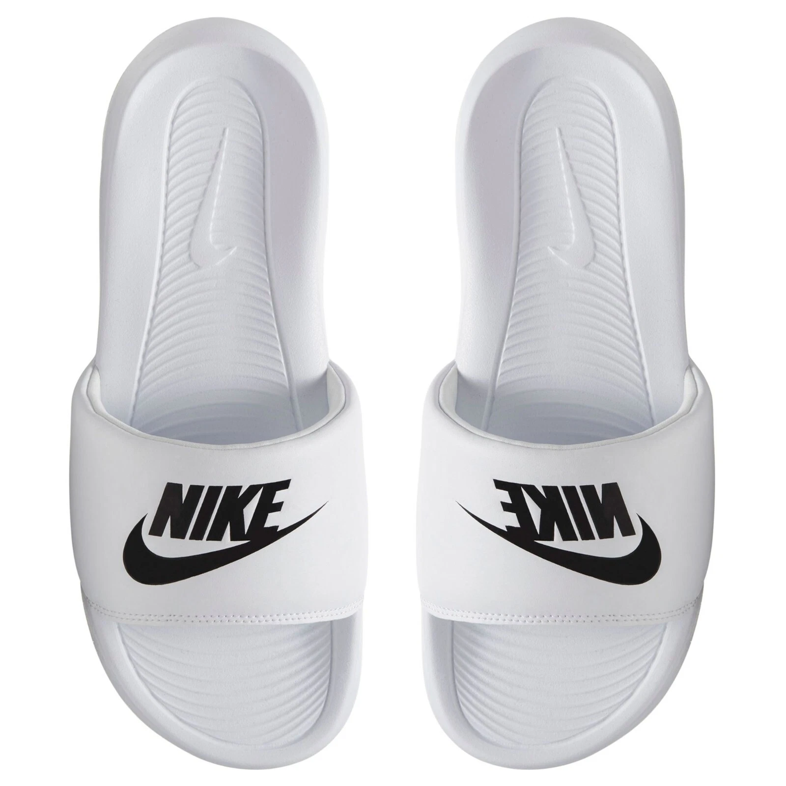 NIKE MEN VICTORI ONE SLIDE WHITE / BLACK