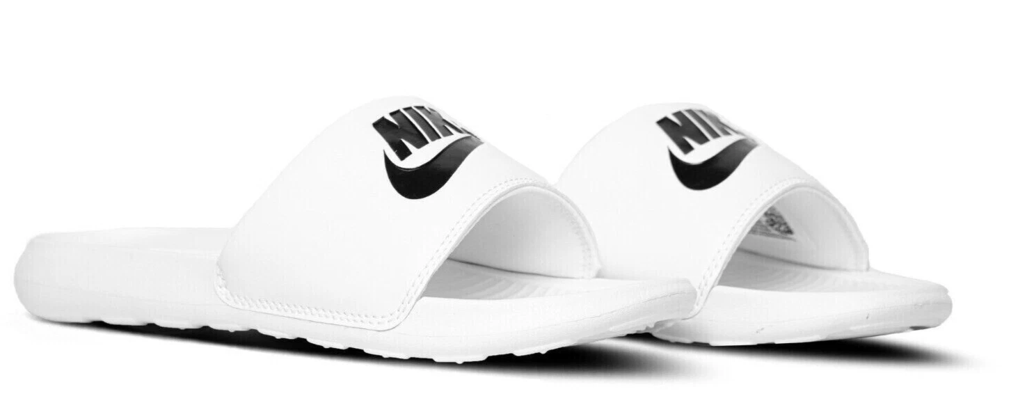 NIKE MEN VICTORI ONE SLIDE WHITE / BLACK