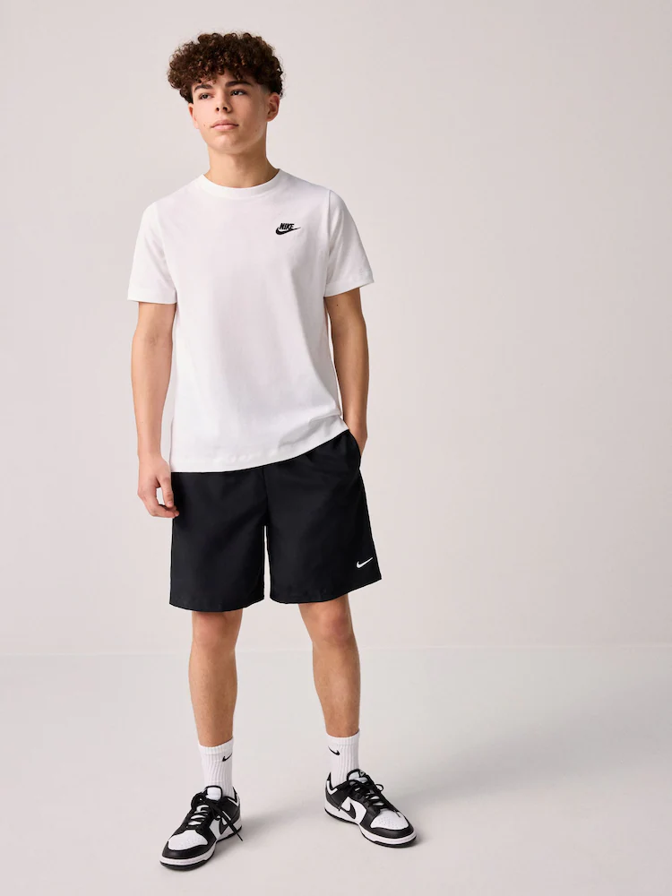 Nike White Short Sleeve Club T-Shirt