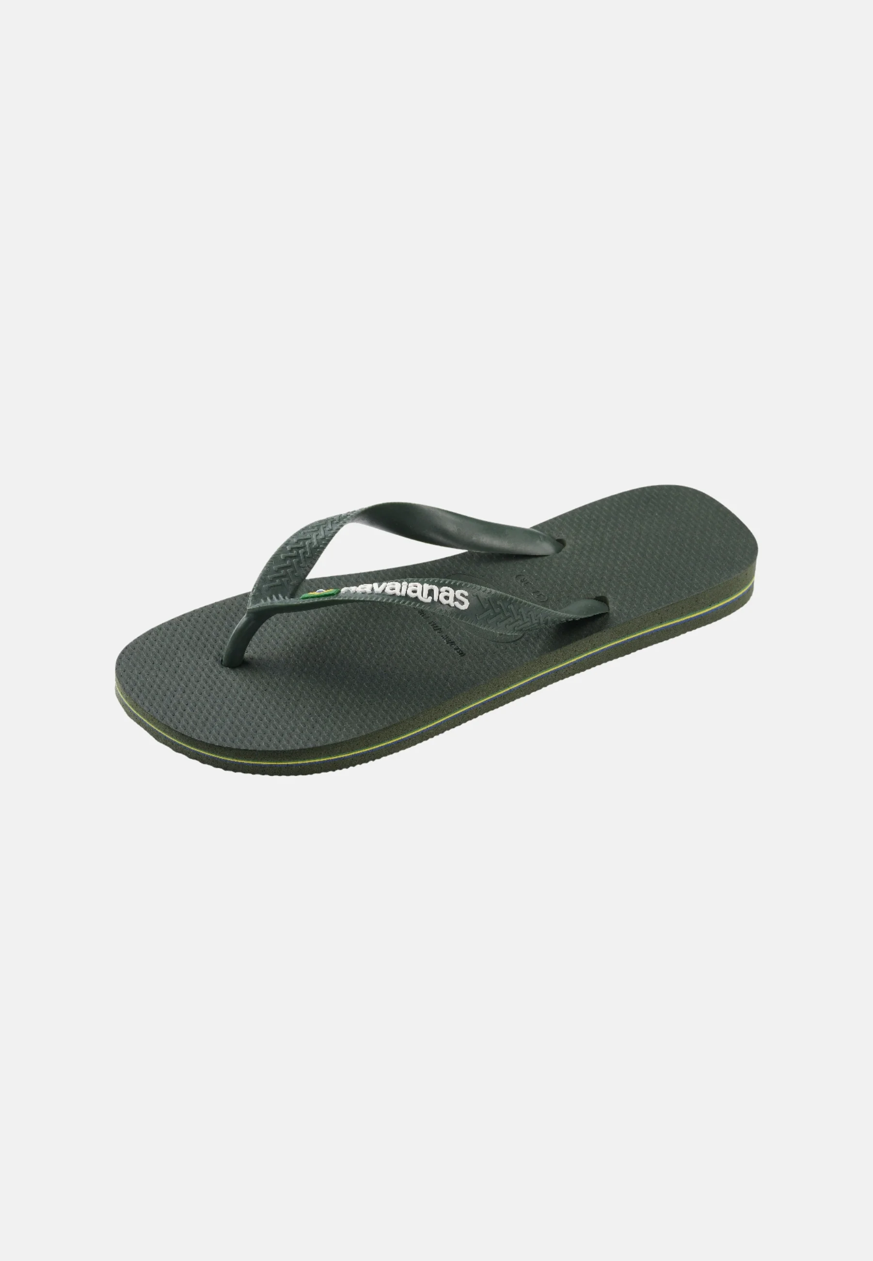 HAVAIANAS BRASIL LOGO UNISEX - Sandálias em T - olive green