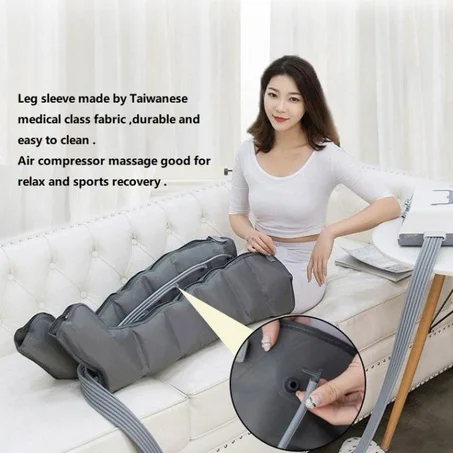 جهاز تدليك الساق الفاخر من Venen Engel 12 مع سوار للساق، مصنوع من 12 غرفة هوائية قابلة للتعديل بشكل فردي، مع 8 برامج تدليك فردية