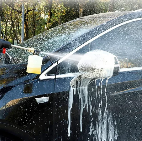 منظف ضغط لاسلكي 24 فولت من فيسلون، غسالة ضغط محمولة مع فوهة مولد فوم مضخة مياه للسيارة، مع بطارية ليثيوم 5600 مللي أمبير في الساعة