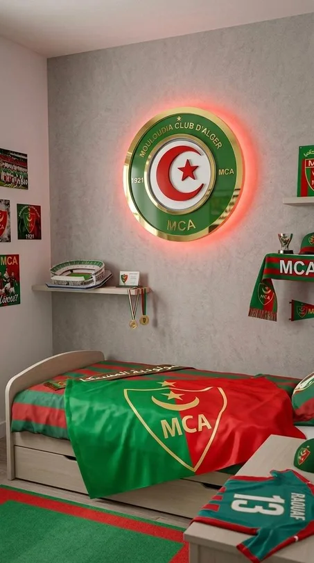 كادر مولودية الجزائر ثلاثي الابعاد الفخم