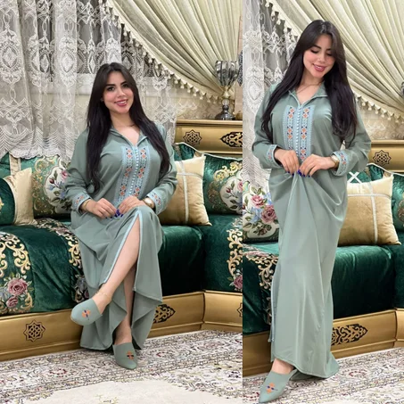 djellaba tendance avec belgha