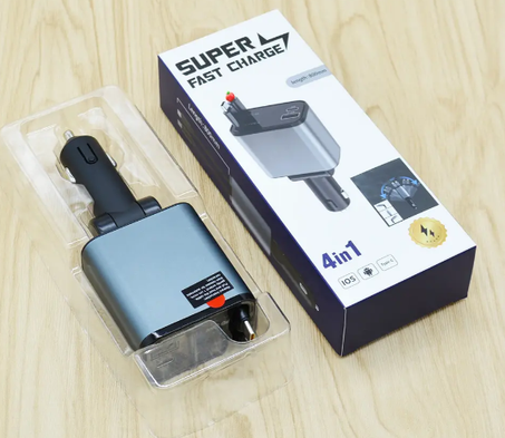 Car Fast Charger Four IN One