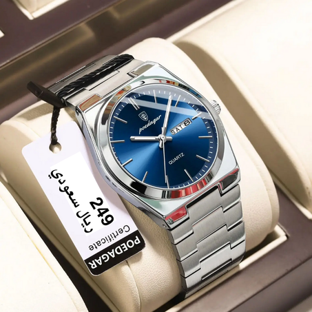 الساعة الفخمة المتينة