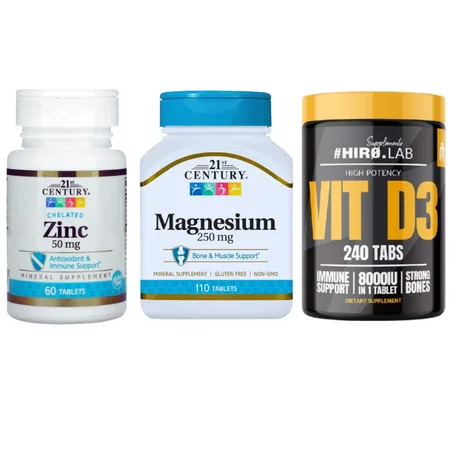 Magnesium + Vitamine D3 + Zinc   روتين رمضان الذكي