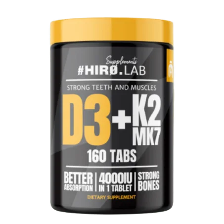 Vitamine D3 4000ui + K2 MK7 100mcg 160 Comprimés (160 Servings)