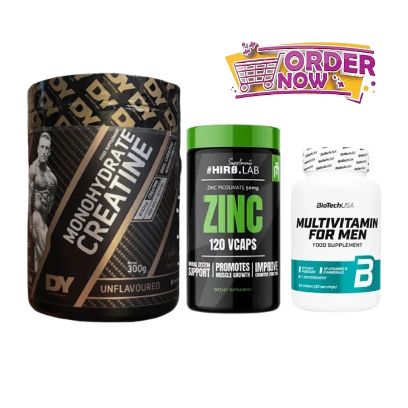 PACK : CREAPURE DORIAN 300G - ZINC PICOLINATE 50 MG - MULTIITAMINE FOR MEN