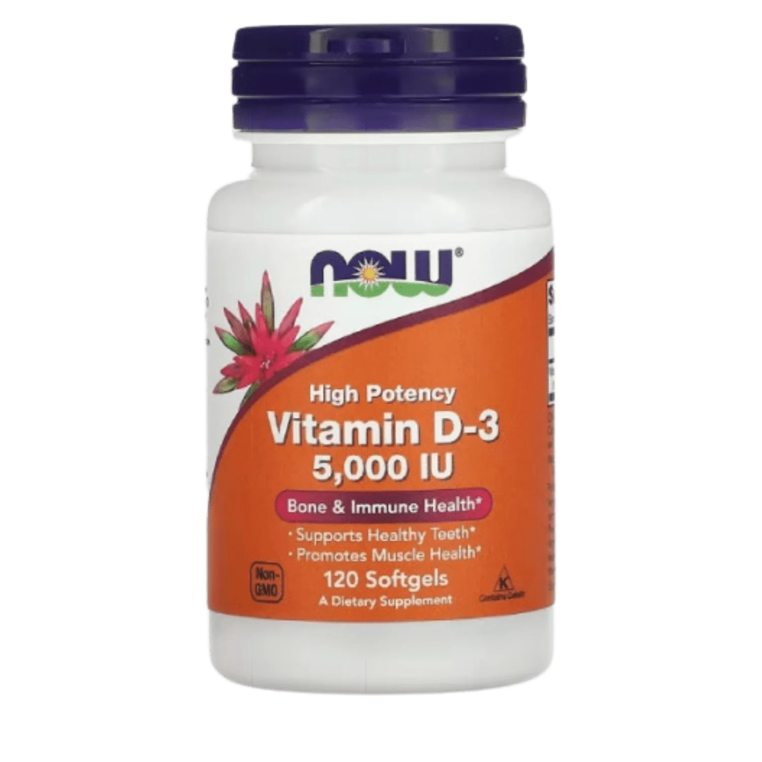 Vitamine D3 5000UI 120 Softgels (120 Servings)