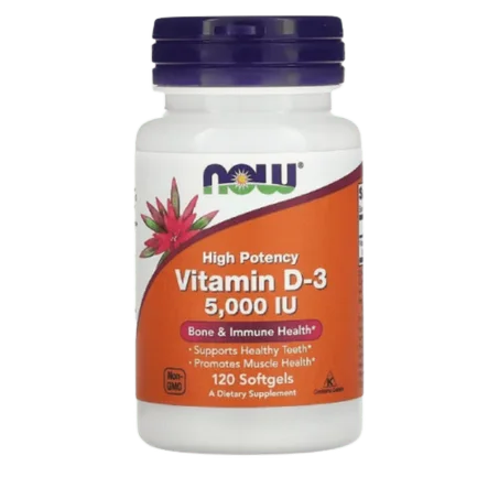 Vitamine D3 5000UI 120 Softgels (120 Servings)