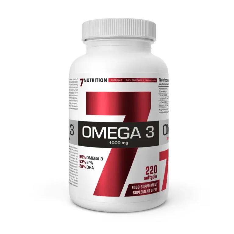 Oméga 3 1000mg – 7Nutrition 220 Softgels (EPA 660mg + DHA 440mg)