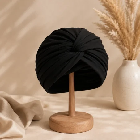 Turban Élégance Noire