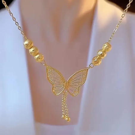 Gold plated Butterfly Necklace for Women