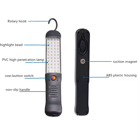 Lampe LED Réchargeable abidjan Extérieure Multifonction – Compacte, Puissante et Indispensable !