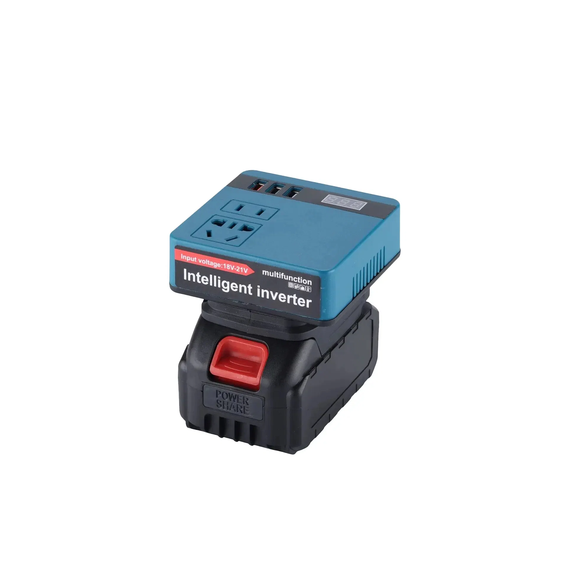 محول بطارية 18-21V إلى 220V مع بطارية واحدة