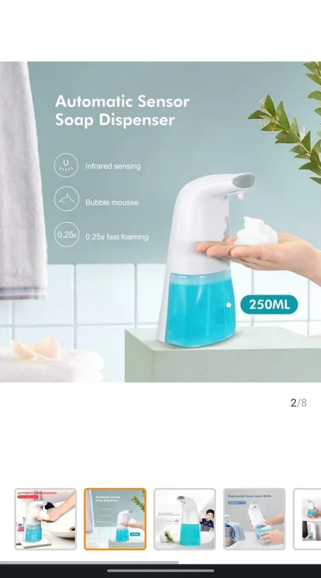 Generic Distributeur de savon automatique - Avec capteur de mouvement