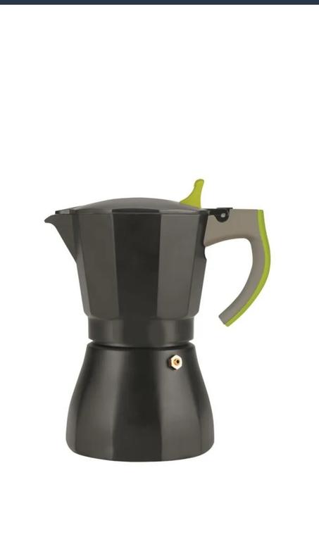 CAFETIERE ITALIENNE EN ALUMINIUM NOIR MAT 9 TASSES - TOUS FEUX SAUF INDUCTION