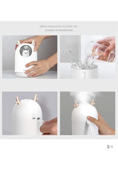 Humidificateur d'Air -Ambiance USB Veilleuse LED - Blanc 39.00 TND 59.90 TND 35%