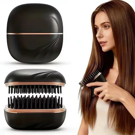 Brosse Lissante Chauffante Sans Fil Portable