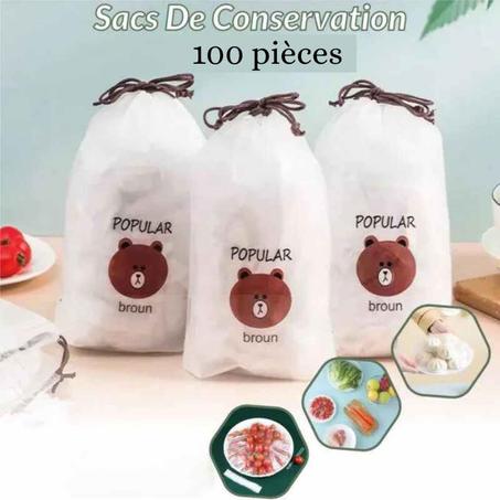 Sachet de Conservation Alimentaire Réutilisable