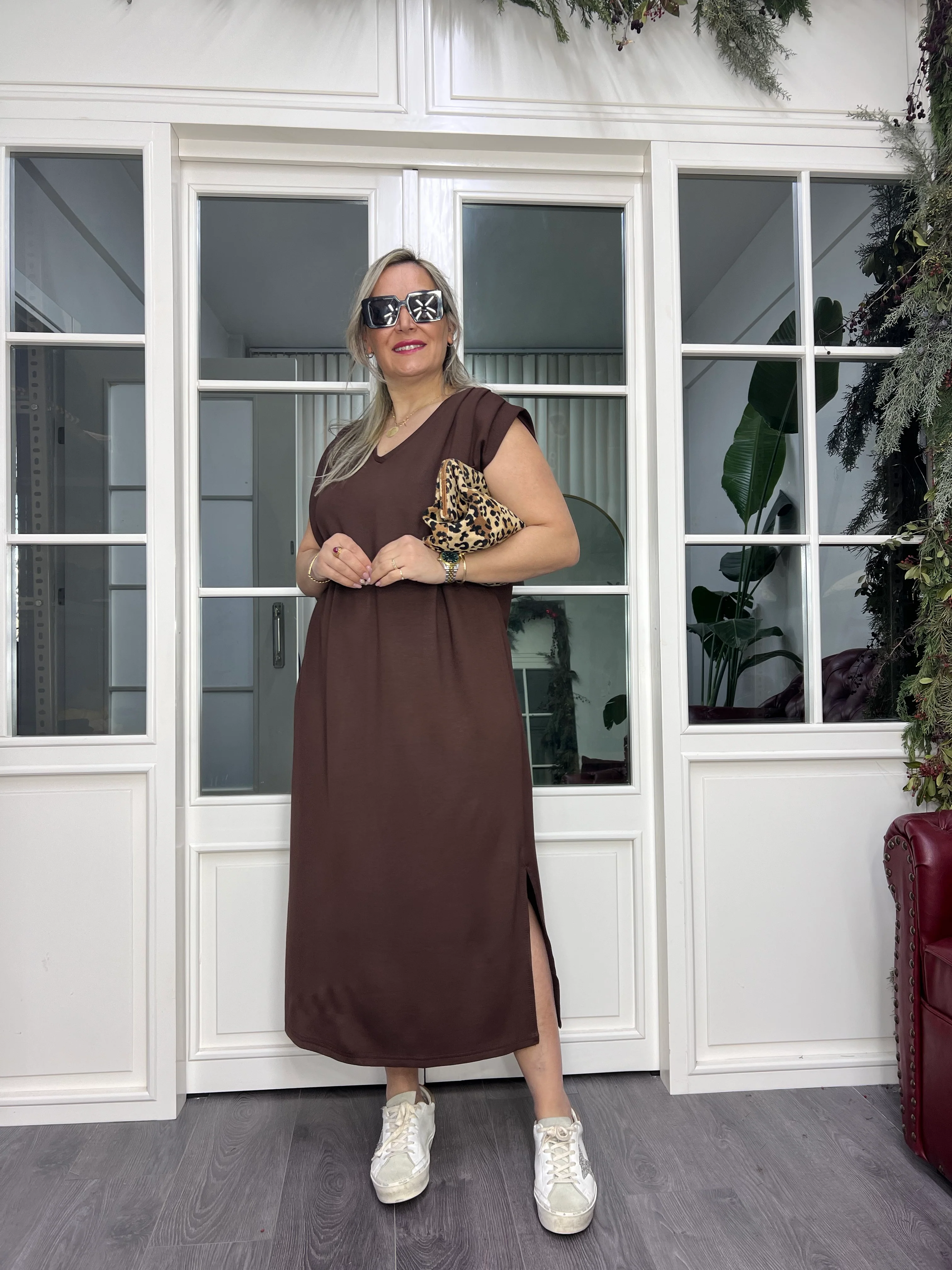 Robe fendueen lycra