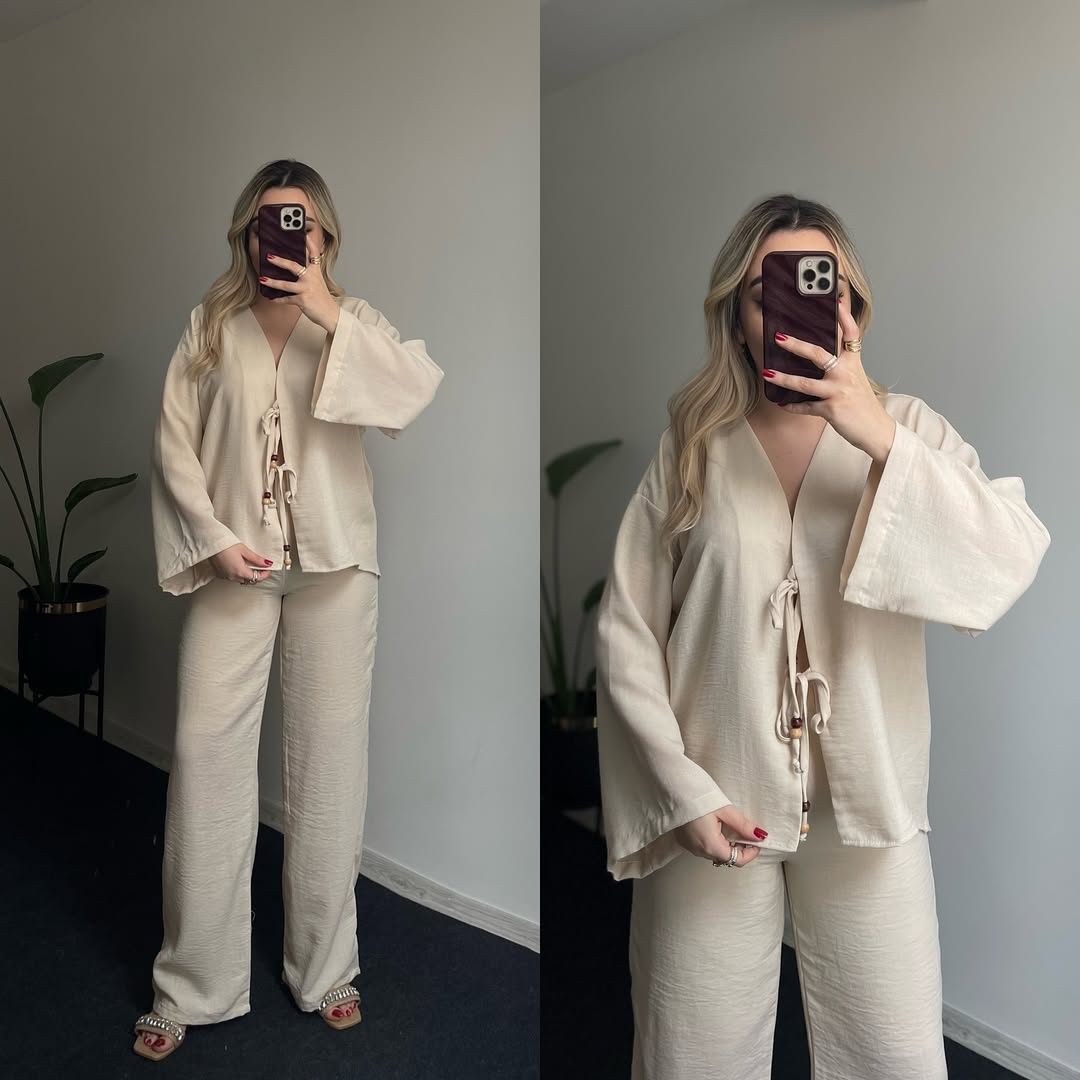 Les costumes en lin avec une texture magnifique
