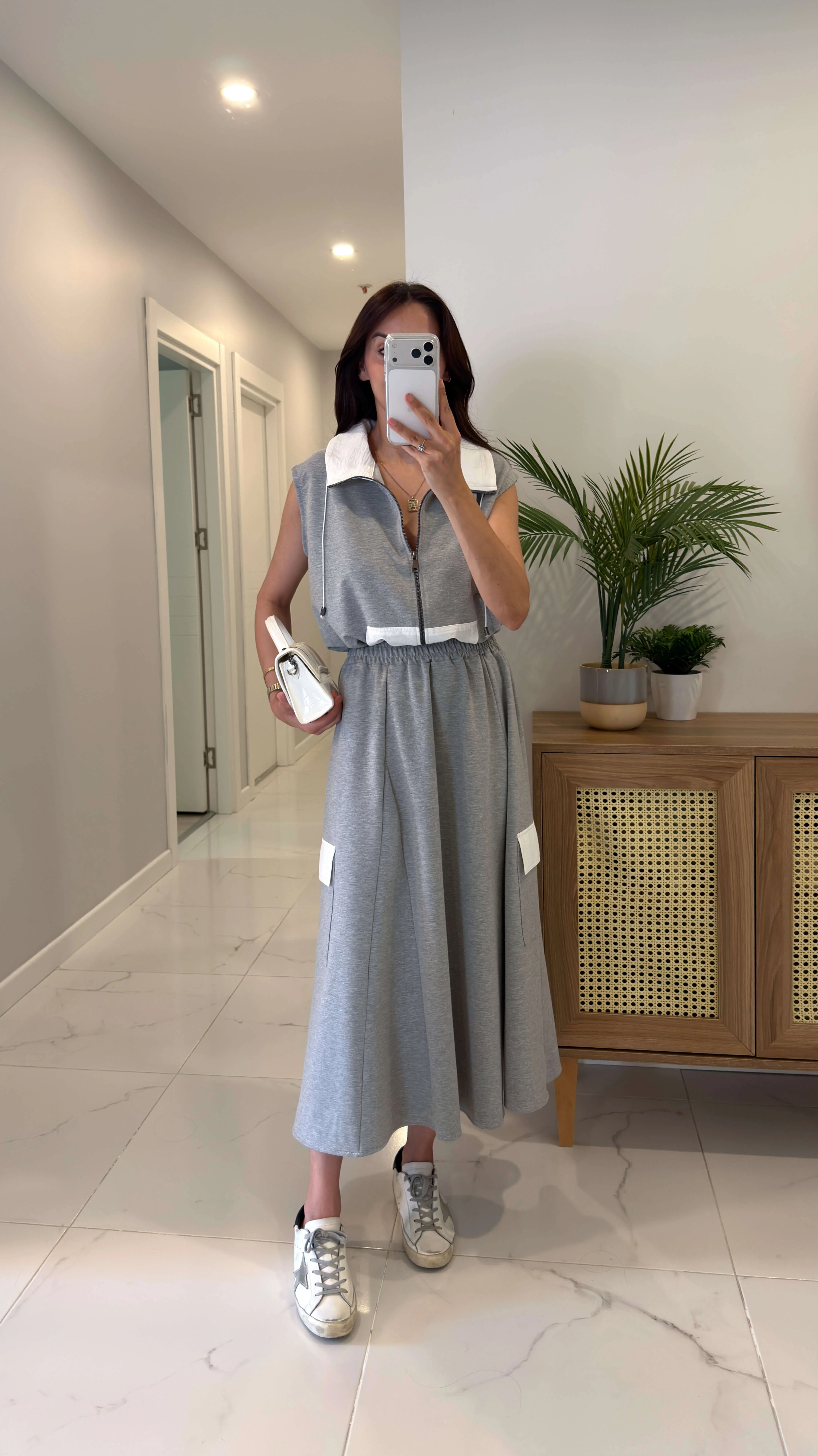 Ensemble jupe zippé
