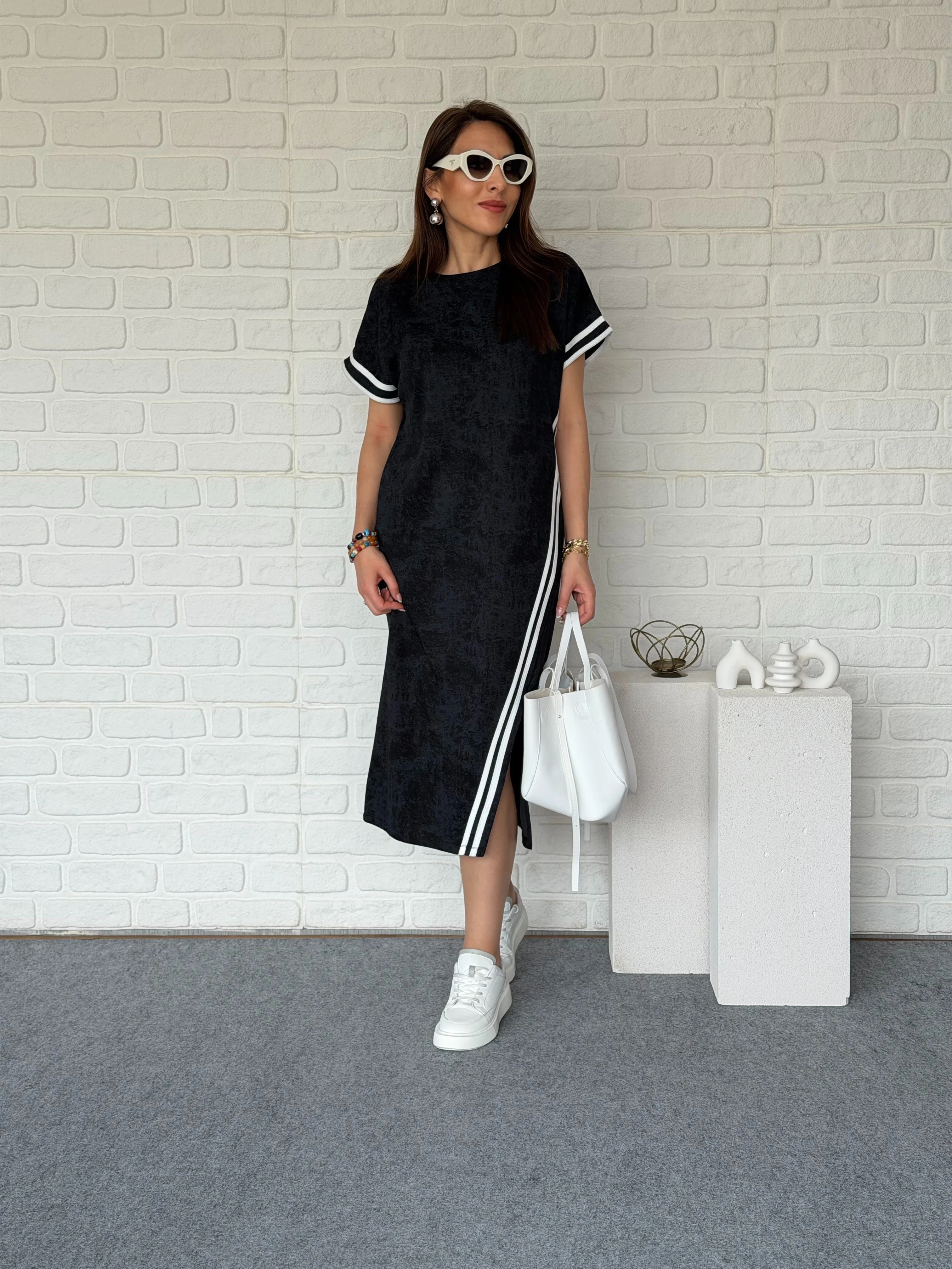 Robe croisé lavé