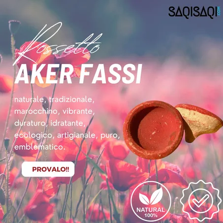 Rossetto Vegetale Con Polvere Di Papavero 100% Naturale