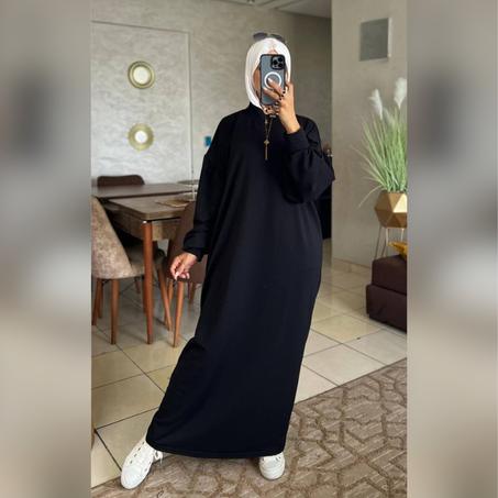 فستان كاجوال فضفاض بأكمام طويلة