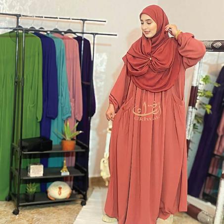 أنسومبل رملة فستان + الفولار