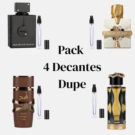 Pack 4 Decantes Dupe