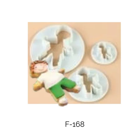 Emporte-Pièces en Forme de Petite Fille et de Petit Garçon (3 pièces)