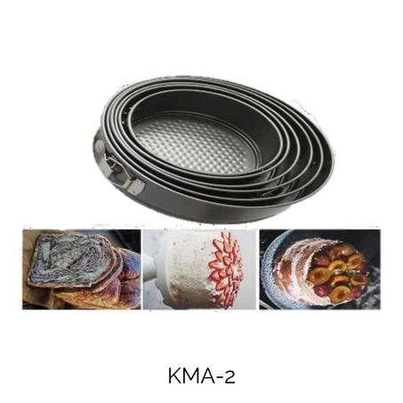 6 Moule à Gâteau et à Pain Rond - Poêle à Pâtisserie avec Outils Détachables