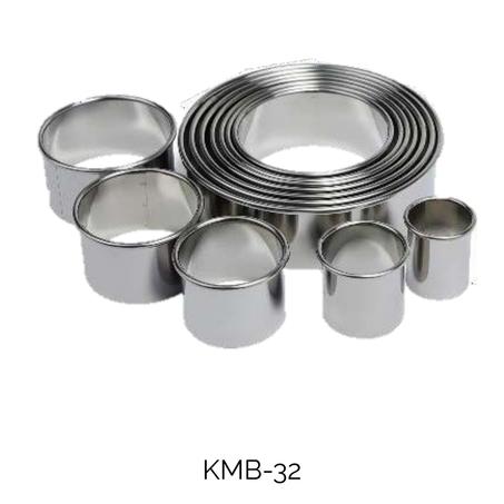 12 Emporte-Pièces Ronds en Acier Inoxydable