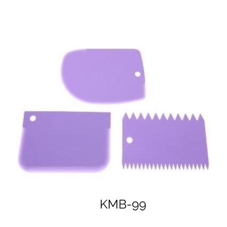 Lot de 3 Grattoirs à Glaçage violet