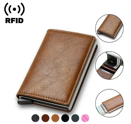 • محفظة حاملة لبطاقات الائتمان RFID