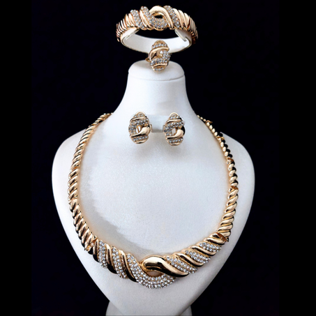Parure Plaqué Or 4 EN 1 – Lady
