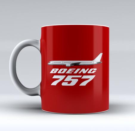 Tasse en céramique motif BOEING 757