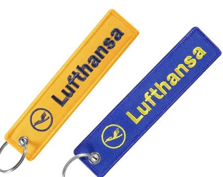 KEYCHAIN brodé #LUFTHANSA#