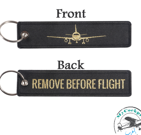KEYCHAIN brodé #REMOVE BEFOR FLIGHT 2#