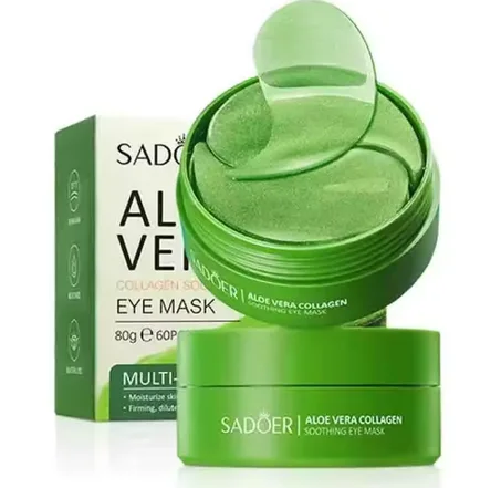 قناع العين بالكولاجين من الصبار ، دوائر مضادة للظلام ، أكياس ترطيب ، بقع العين المضادة للتجاعيد ، منتجات العناية ببشرة العين ، 60 *