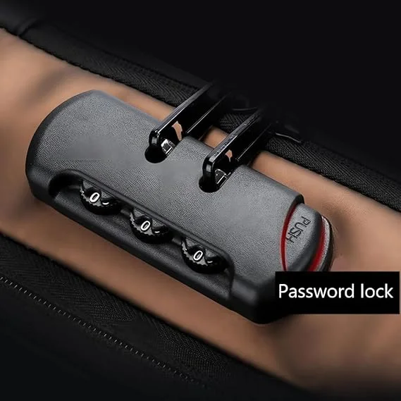 شنطة الصدر الآمنة ضد السرقة - قفل حماية - آمنة للسفر والدوام