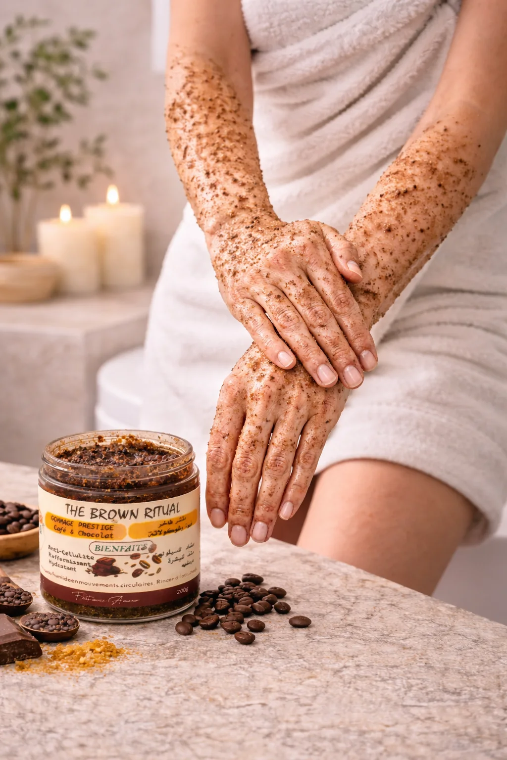 Gommage Café & Chocolat – Soin Exfoliant Prestige