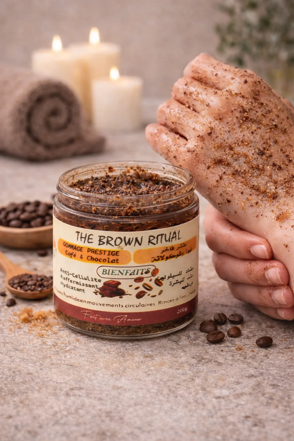Gommage Café & Chocolat – Soin Exfoliant Prestige