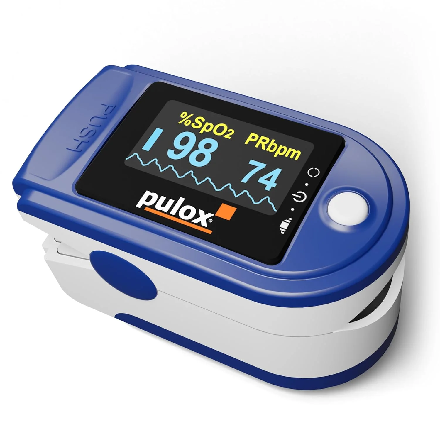 Oxymètre de pouls - Saturometre professionnel pour mesurer saturation en oxygène, pouls et indice de perfusion