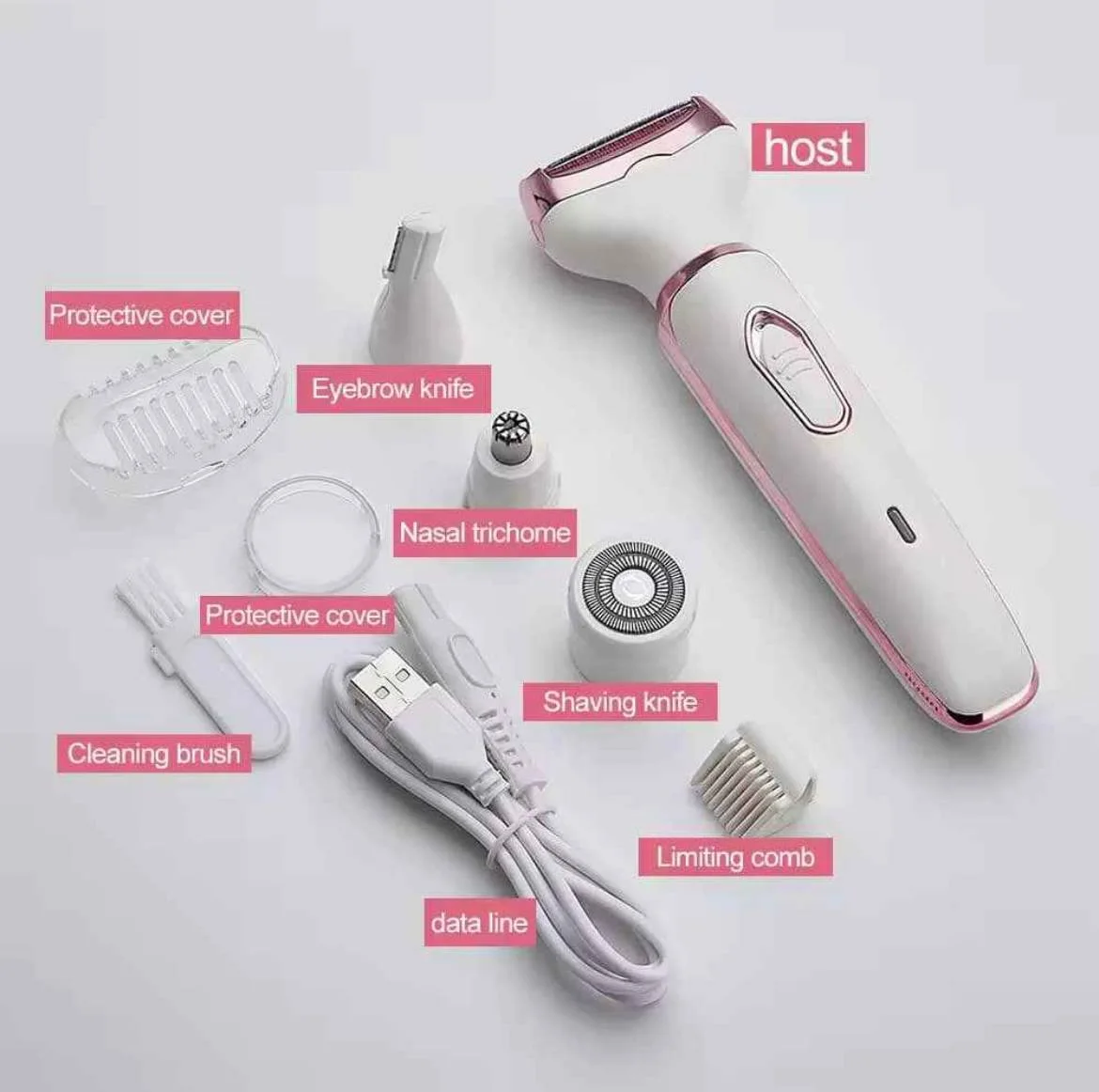 Epilateur 4-en-1 Rechargeable – Pour hommes et femmes
