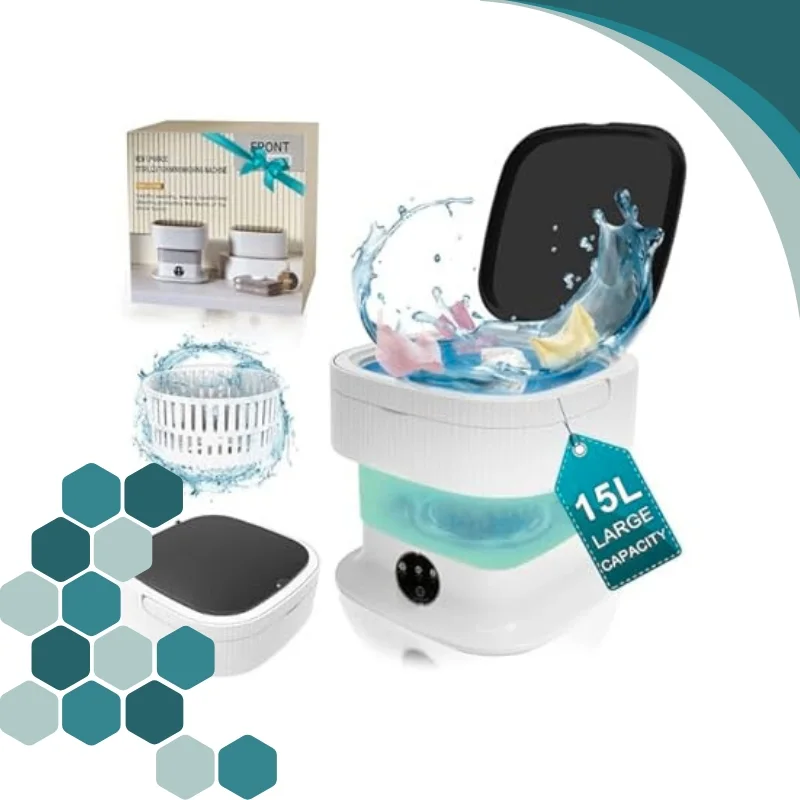 الغسالة المحمولة القابلة للطي