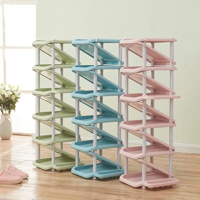 Qkbuza Porte-Chaussures Vertical,Étagère Pliante Haute